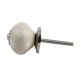 Cream White Dot Small Dresser Knob