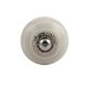 Cream Striped Small Ceramic Cabinet Knob