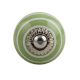 Pea Green Striped Small Ceramic Dresser Knob