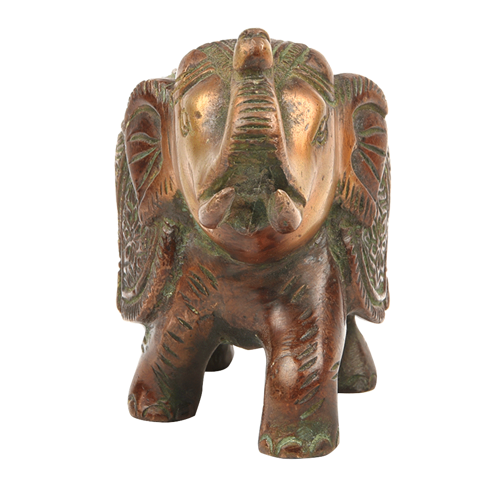 Indian Elephant Bronze Sculpture