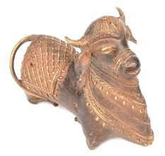 Brass Metal Decor of Nandi Bull