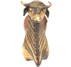 Sitting Bull Handmade Dhokra Art in Brass