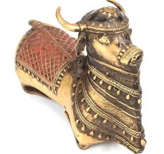 Nandi Bull (Ox of Shiva) Brass Statue Carrier