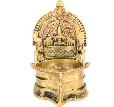 Traditional Bronze Lakshmi Kuber Lamp Large