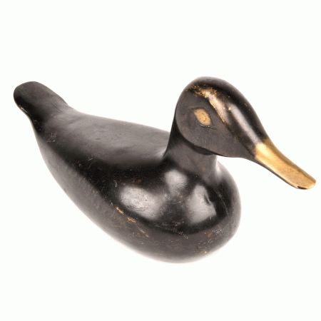 Bronze Sculpture of a Duck