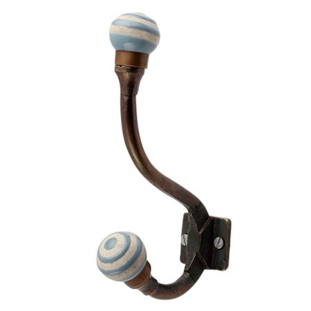 Grey Etched Iron Hooks-EHG-89