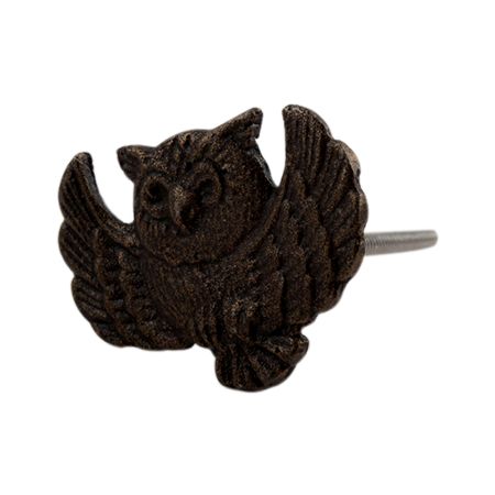 Antique Owl Fly Shape Metal Knobs