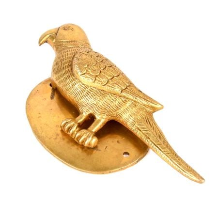 Golden Door Knocker Brass Parrot Figurine