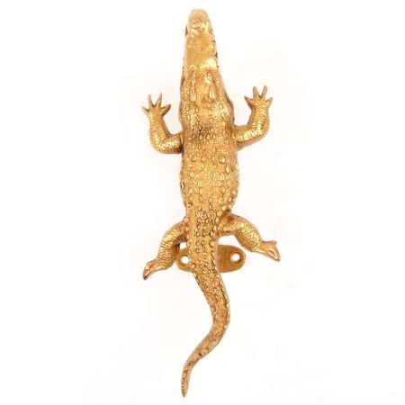 Solid Brass Alligator Door Handle