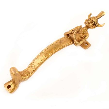 Brass Vintage Man Figurine Door Handle