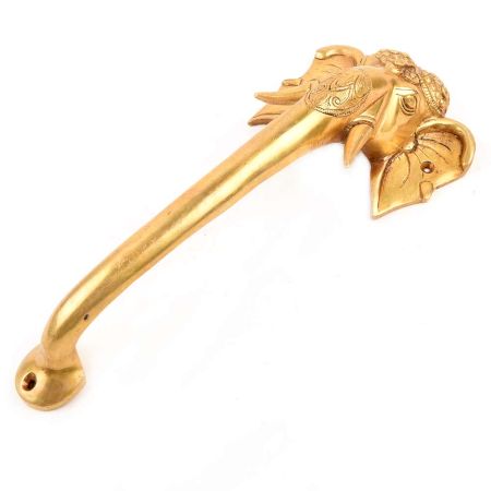 Brass Tuskar Ganesha Door Handle