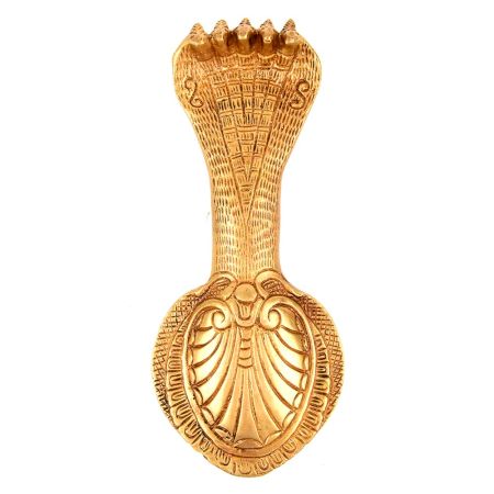 Brass Five Hooded Snake Door Handle