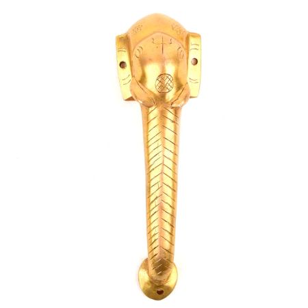 Brass Elephant Face Door Handle