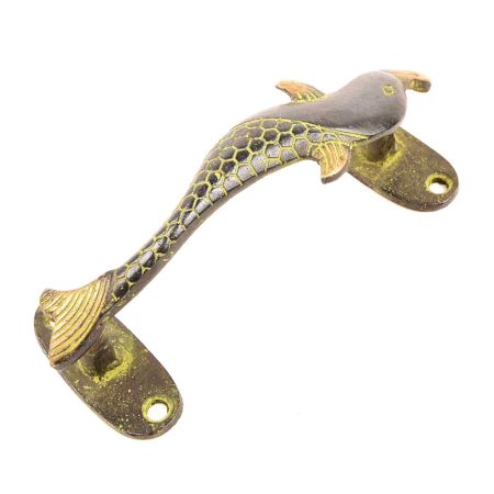 Hand Decor Dolphin Bronze Brass Door Handle