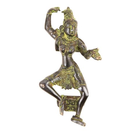 Black Natraj Dancing Bronze Door Handle
