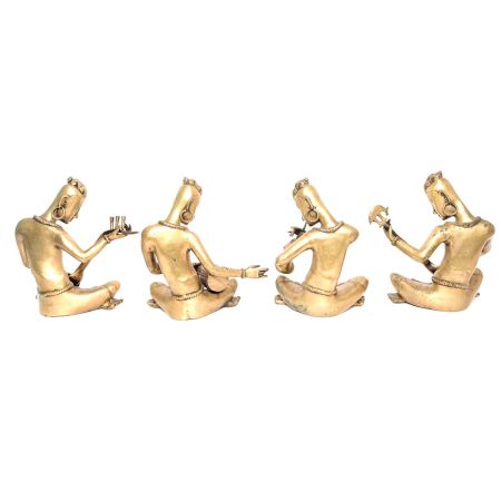 Set of Musician - Brass Statues