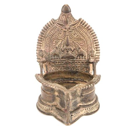 Hindu Goddess Lakshmi Lamp Temple Oil Lamp Diya