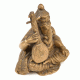 Seated Elephant God Ganesh Statue Playing Veena