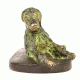 Bronze Sitting Dog Statue
