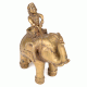 Bronze Elephant with Mahout