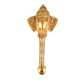 Brass Crown Ganesha Door Handle