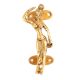 Woman Door Handle Brass Golden Figurine