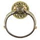 Brass Alloy Door Handle Ring Flanked
