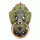 Vintage Large Brass Lions Head Door Knocker