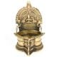 Brass Hand Carved Rare Laxmi Figure Laxmi Oil Lamp Deepak