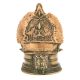 Brass Puja Ritual Alter Lamp Depicting Lakshmi Hindu