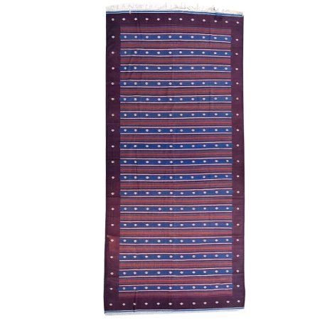 Cotton Handmade Durrie/Carpet 218 x 102 Inches approx