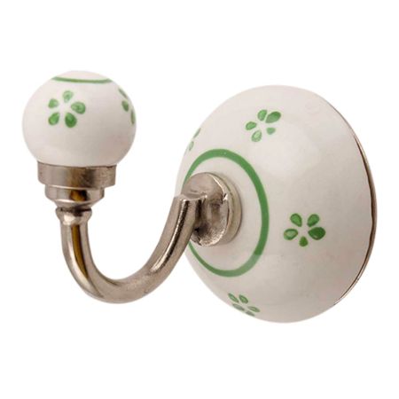 Pea Green Tiny Wall Hooks