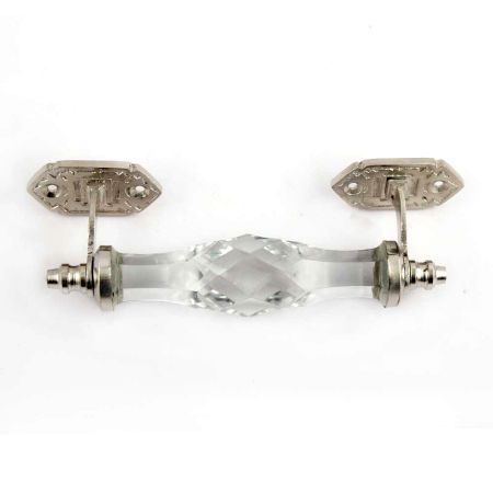 Clear Cut Glass Drawer Handles