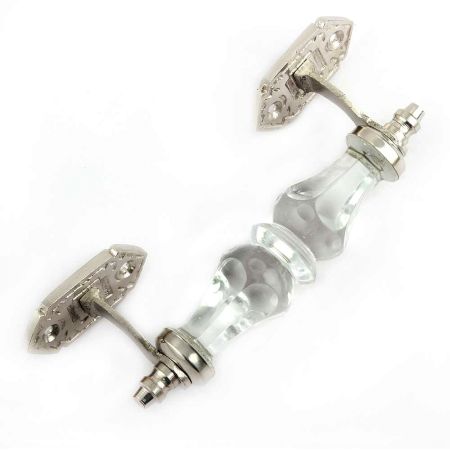 Silver Glass Door Handles