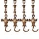 Swing Chain With Animal Figure Brass Metal Made (Set Of 4 Piece)