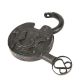 Vintage Iron Padlock Lock with 1 Original Key