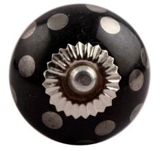 Silver Dot Ceramic Dresser Knobs Online