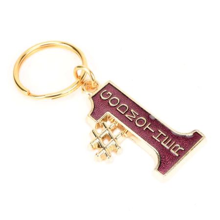 #1 Red GODMOTHER Engraved Key Ring