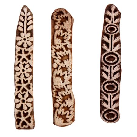 Set of 3 Piece New Mix Wooden Printing Block