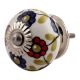 Blue Red Sunflower Ceramic Cabinet Knob Online