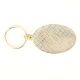 Brass Green Cactus In Spherical Shaped Orange Pale Pink Key Chain