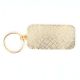 White House America On Blue Brass Key Ring