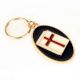 Brass American Red Cross With Blue Border Key Chain