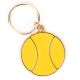 Yellow Round Brass Key Chain