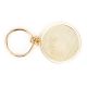 Golden Circle Orange Border Brass Key Ring