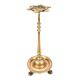 Old Vintage 6 Wick Indian Brass Oil Lamp Diya Stand