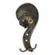 Black Bronze Lady Face Wall Hooks with Long Hair