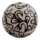 Black Flower Ceramic Dresser Knob Online