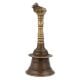Brass Puja Bell Bells with Nandi Top