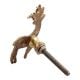 Golden Swamp Deer Brass Drawer Knobs